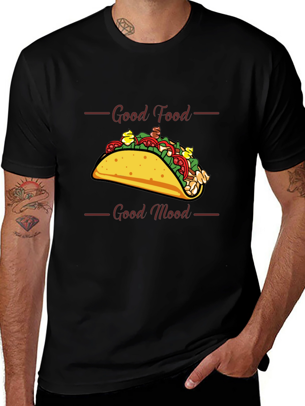 Good Food Good Mood Taco T-Shirt