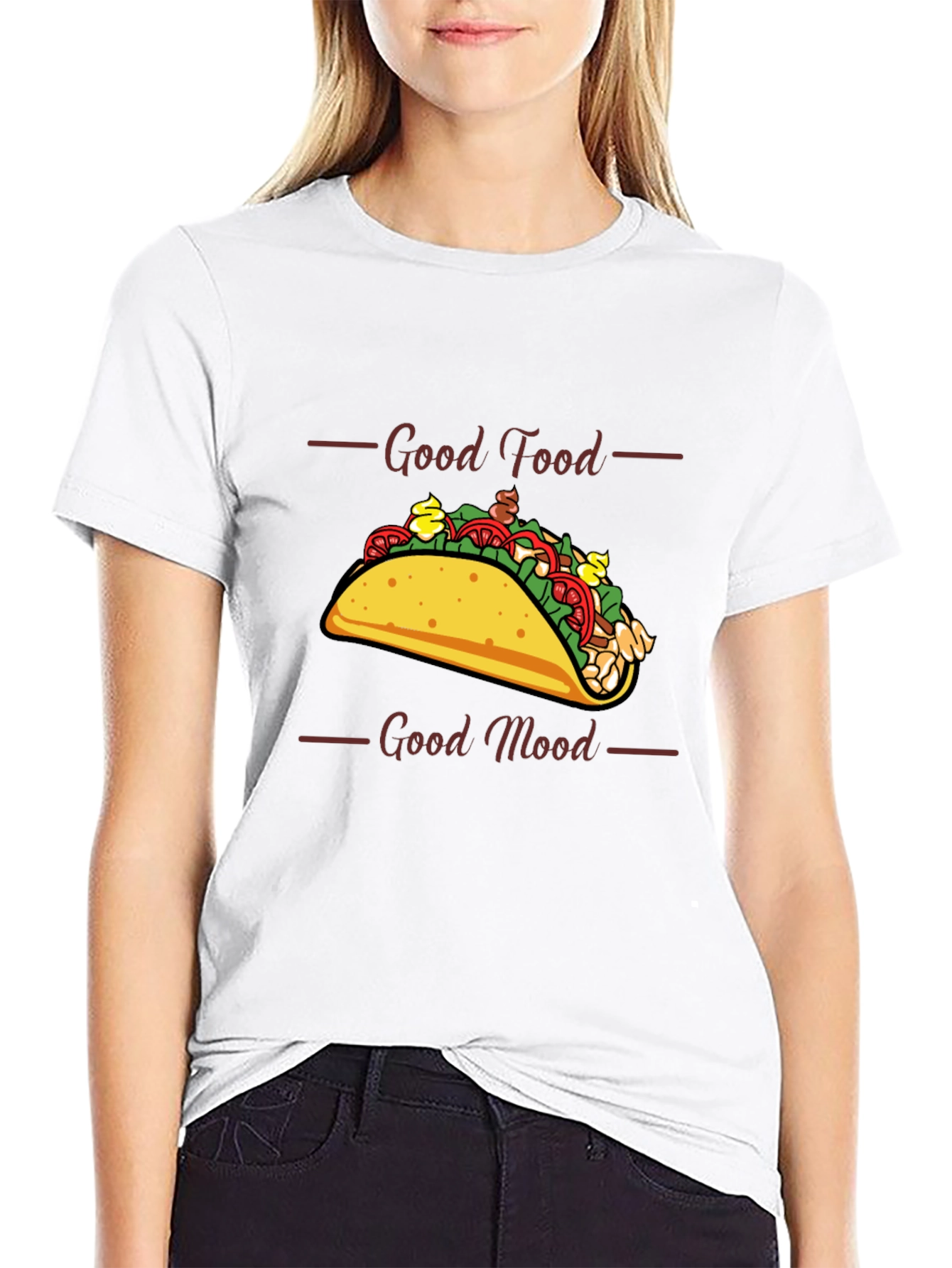 Good Food Good Mood Taco T-Shirt
