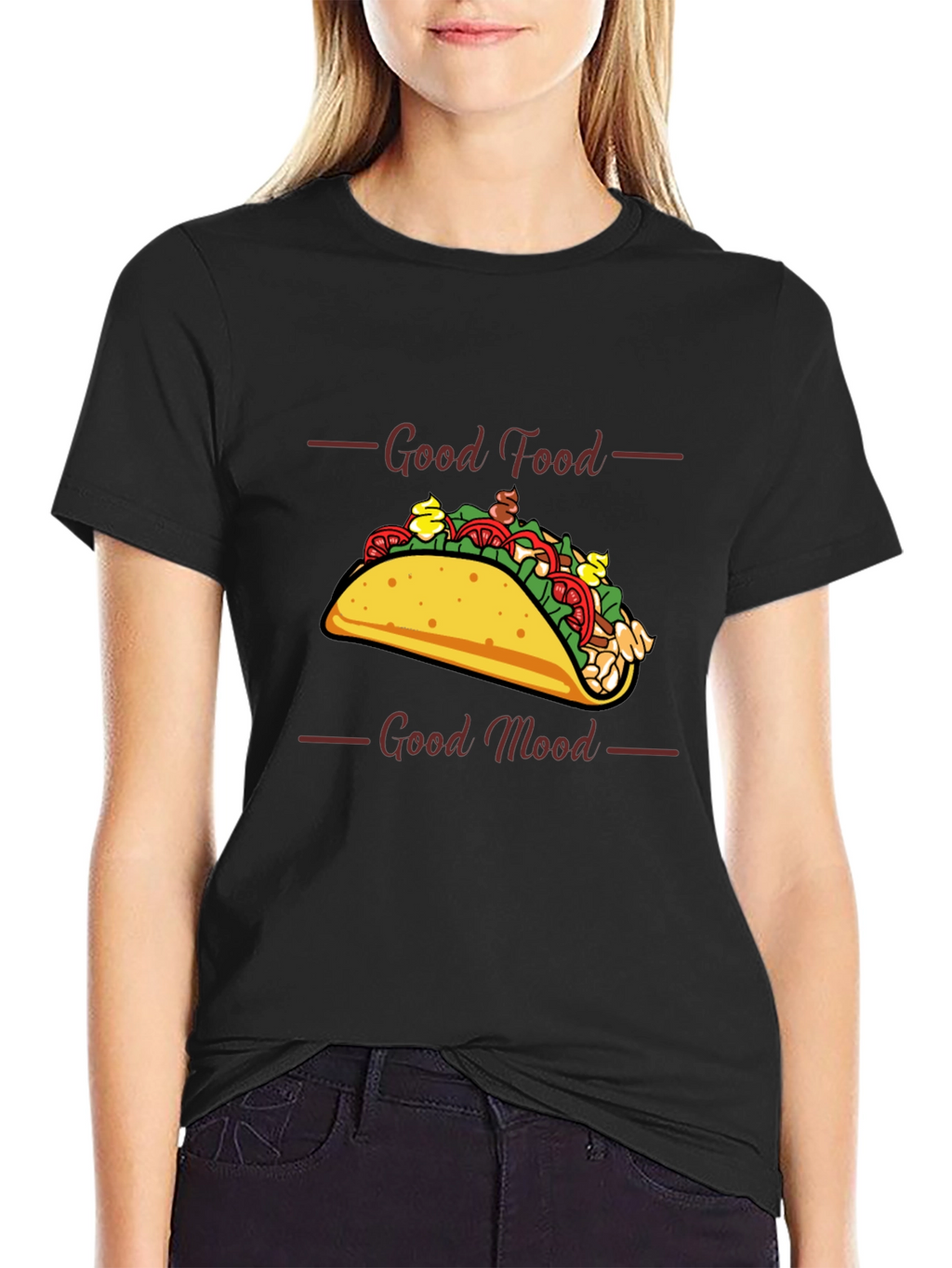 Good Food Good Mood Taco T-Shirt