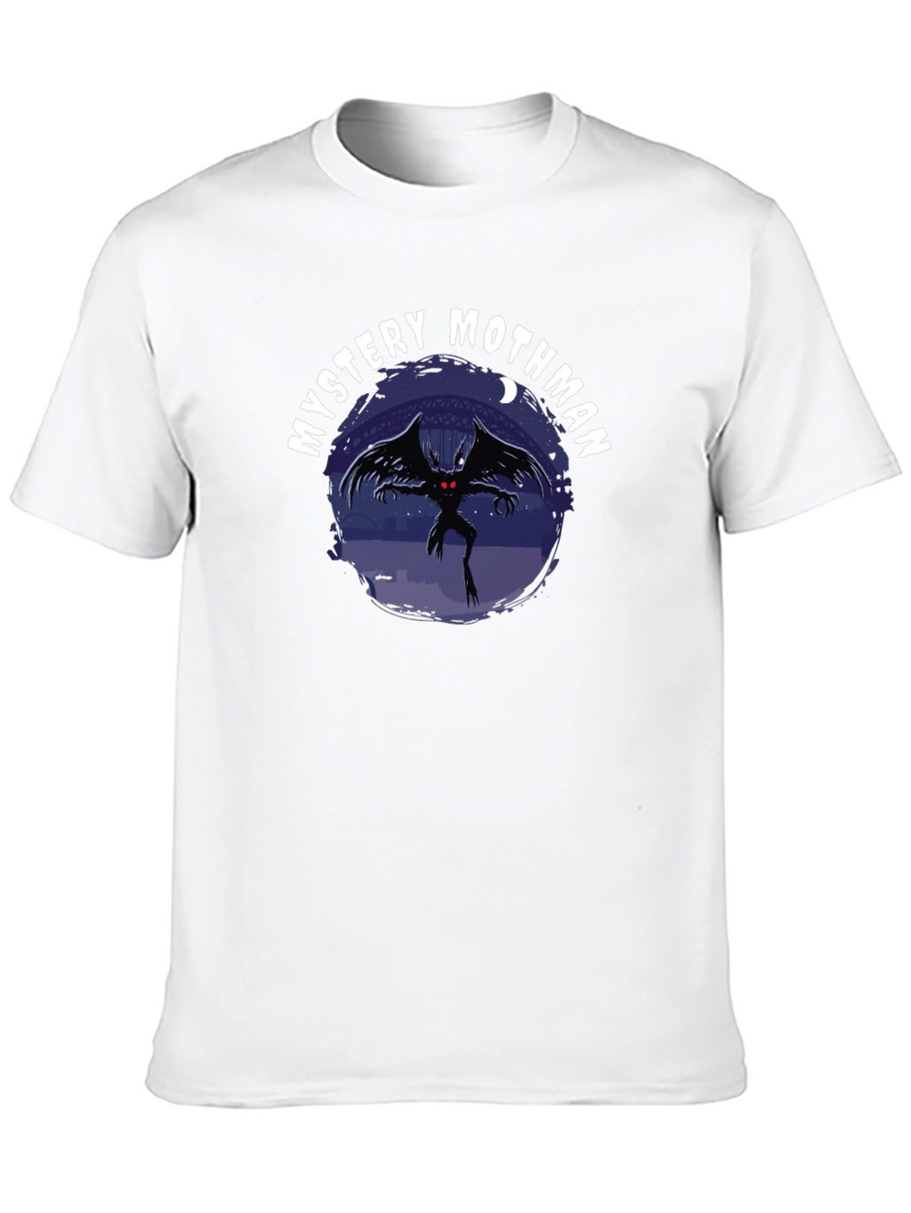 Mystery Mothman Graphic Tee - Black