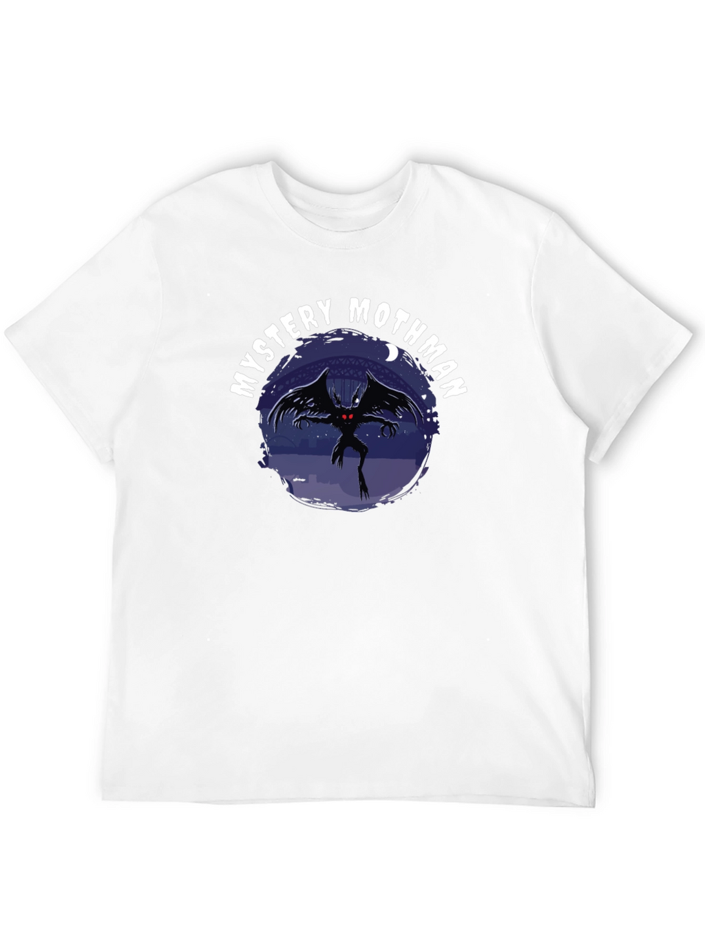 Mystery Mothman Graphic Tee - Black