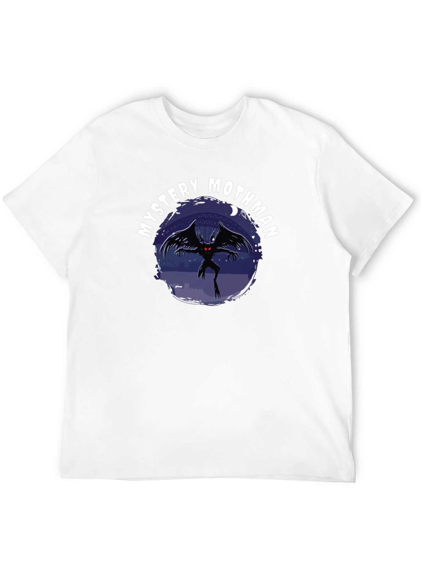 Mystery Mothman Graphic Tee - Black