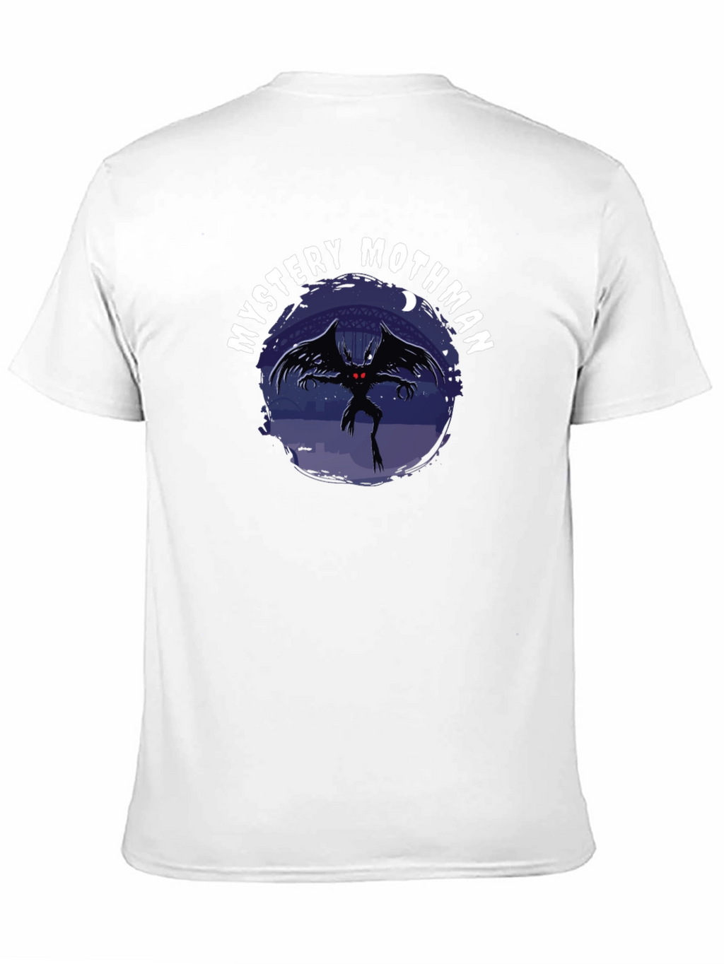 Mystery Mothman Graphic Tee - Black