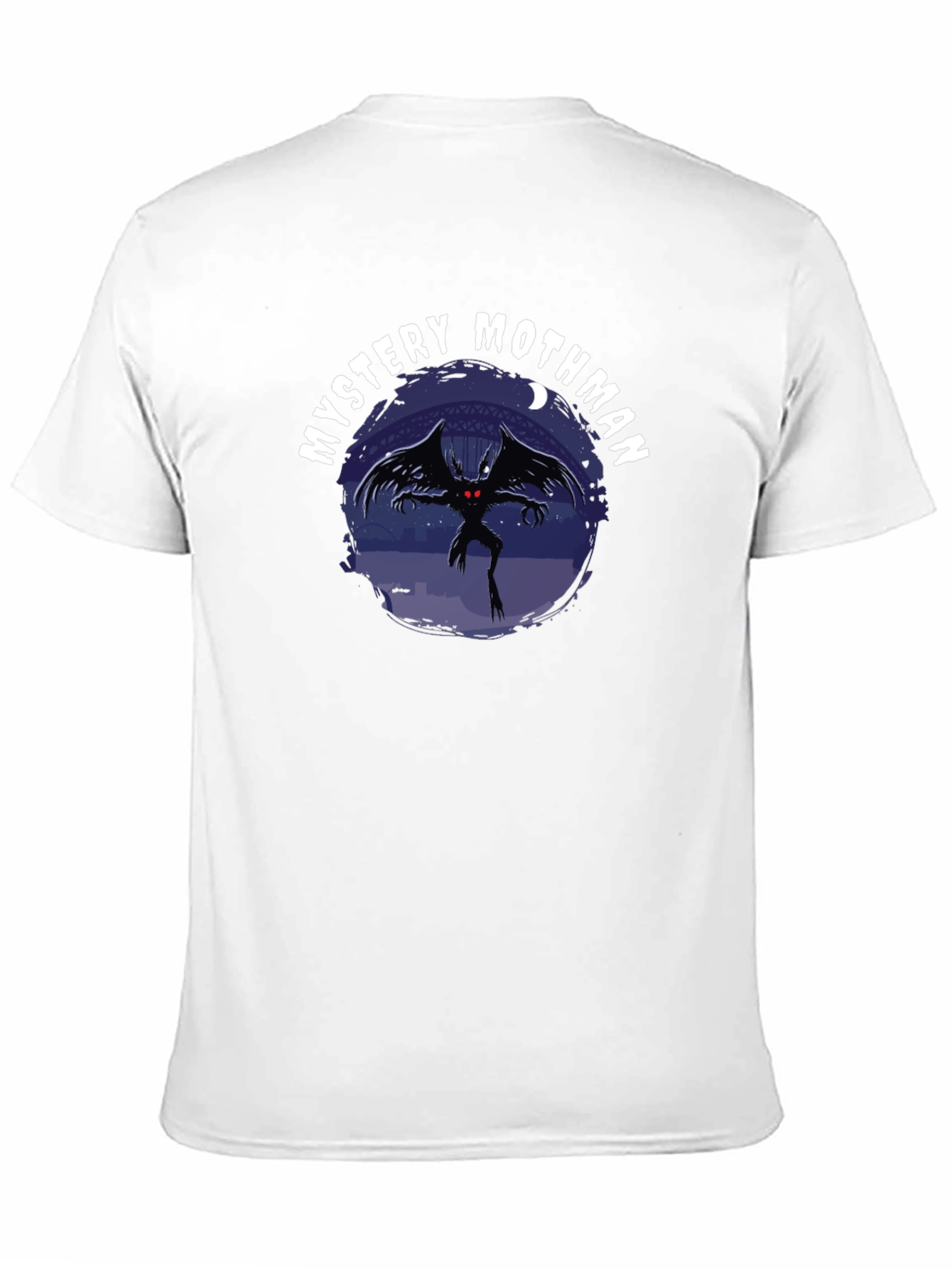 Mystery Mothman Graphic Tee - Black
