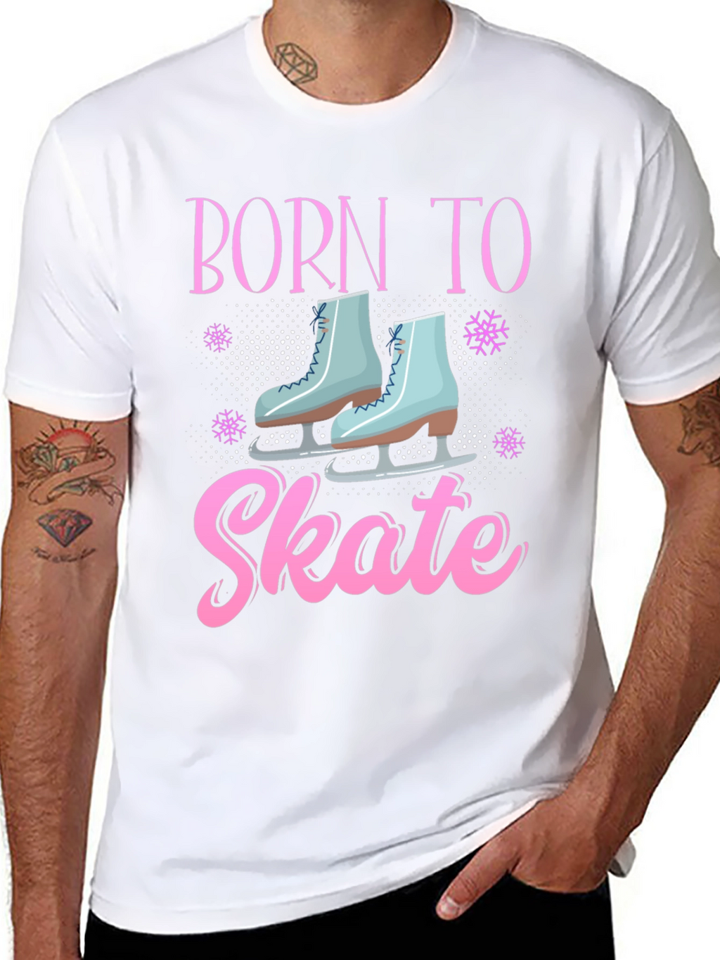Born To Skate Black Graphic Tee