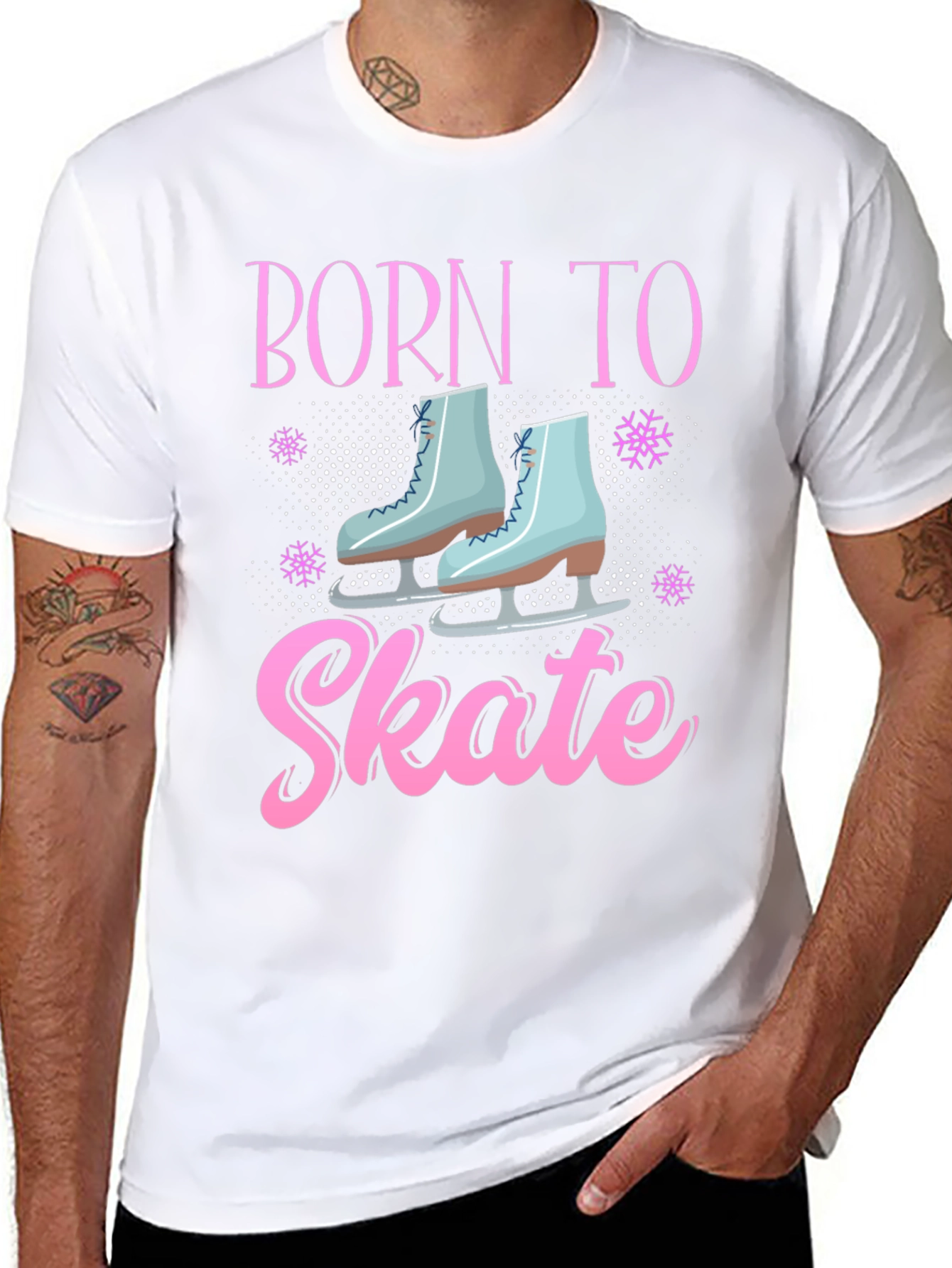 Born To Skate Black Graphic Tee