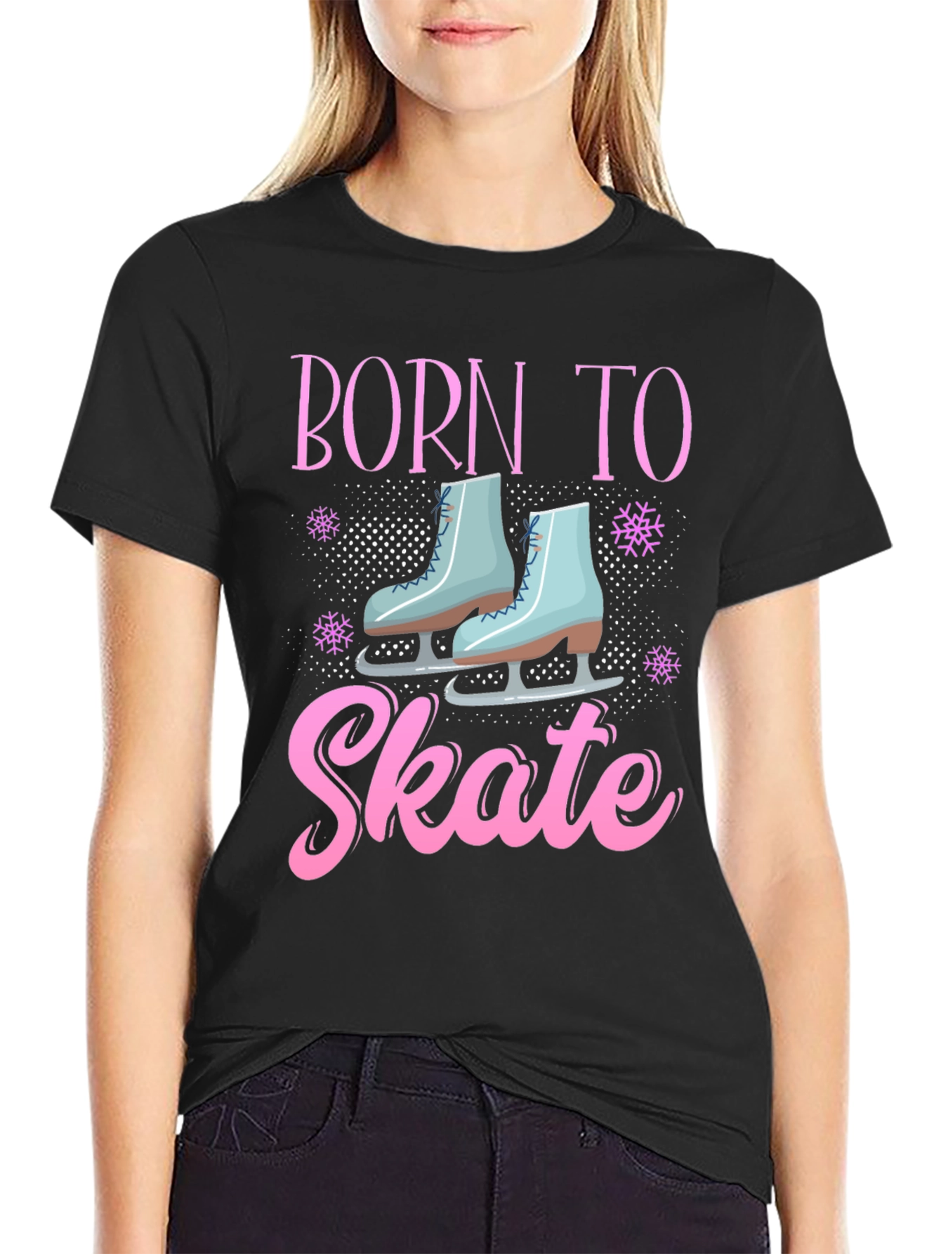 Born To Skate Black Graphic Tee