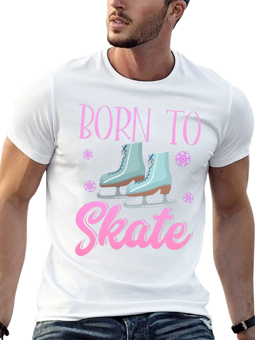 Born To Skate Black Graphic Tee