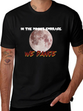 Moons Embrace Dance Graphic Tee - Black Cotton