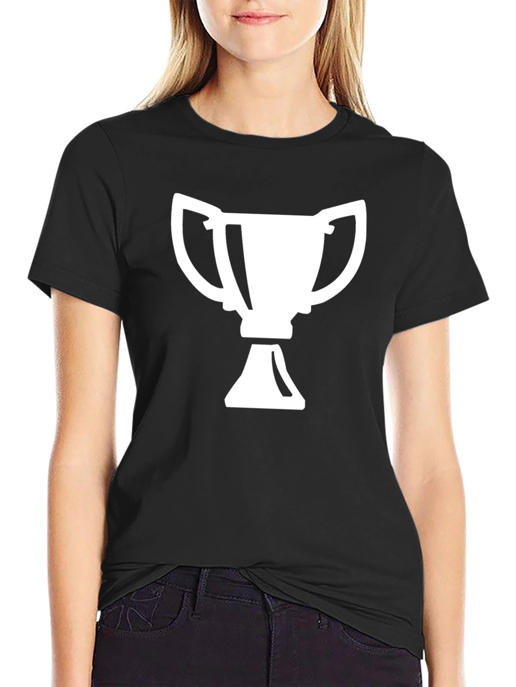 Winner Trophy Graphic Tee - Black