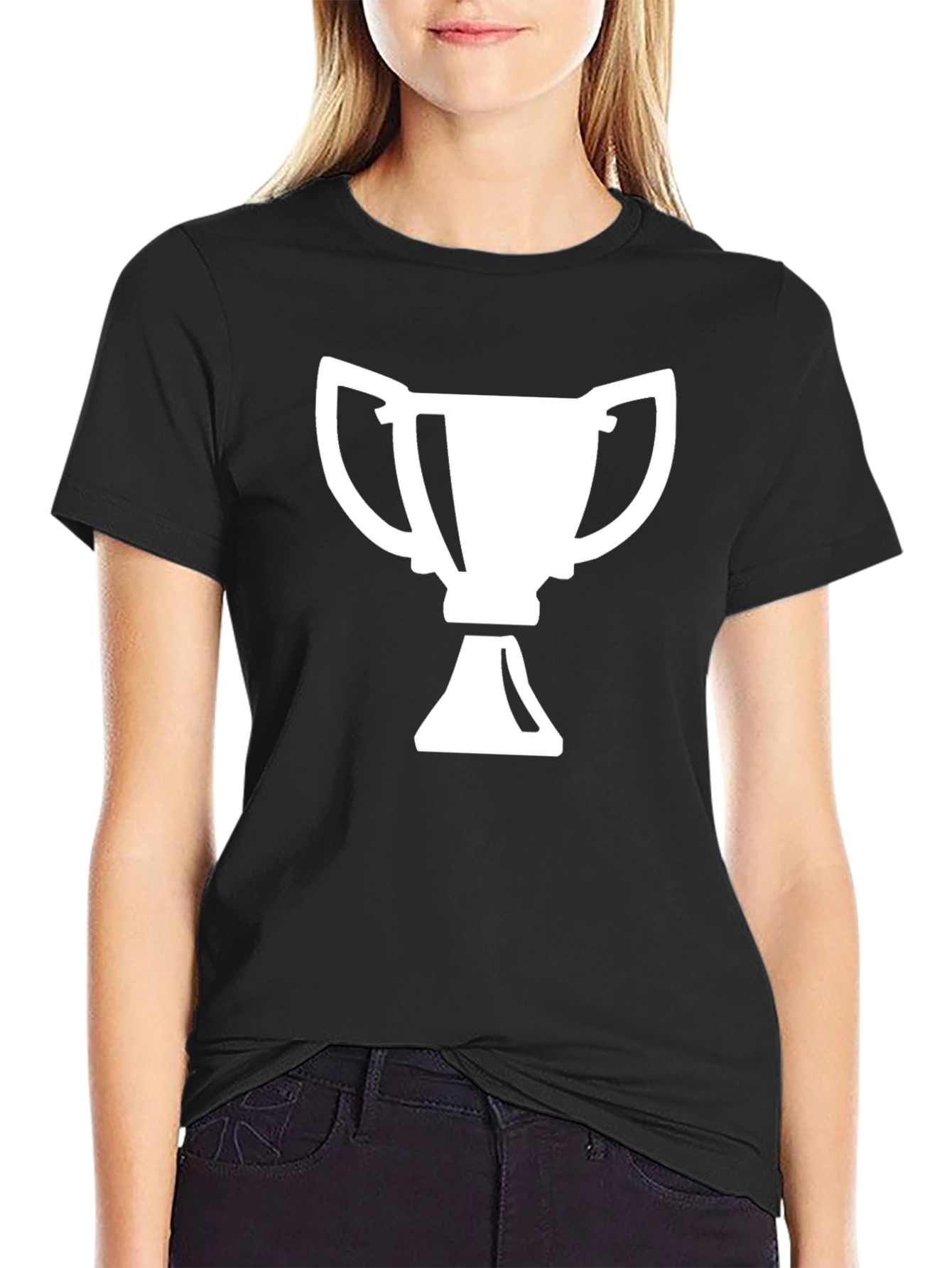 Winner Trophy Graphic Tee - Black