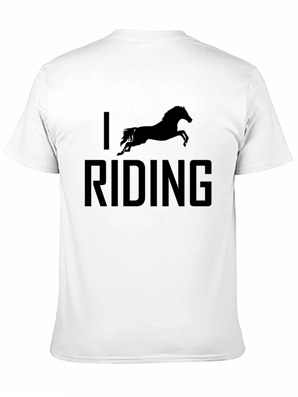 I Love Riding Black Graphic Tee Shirt