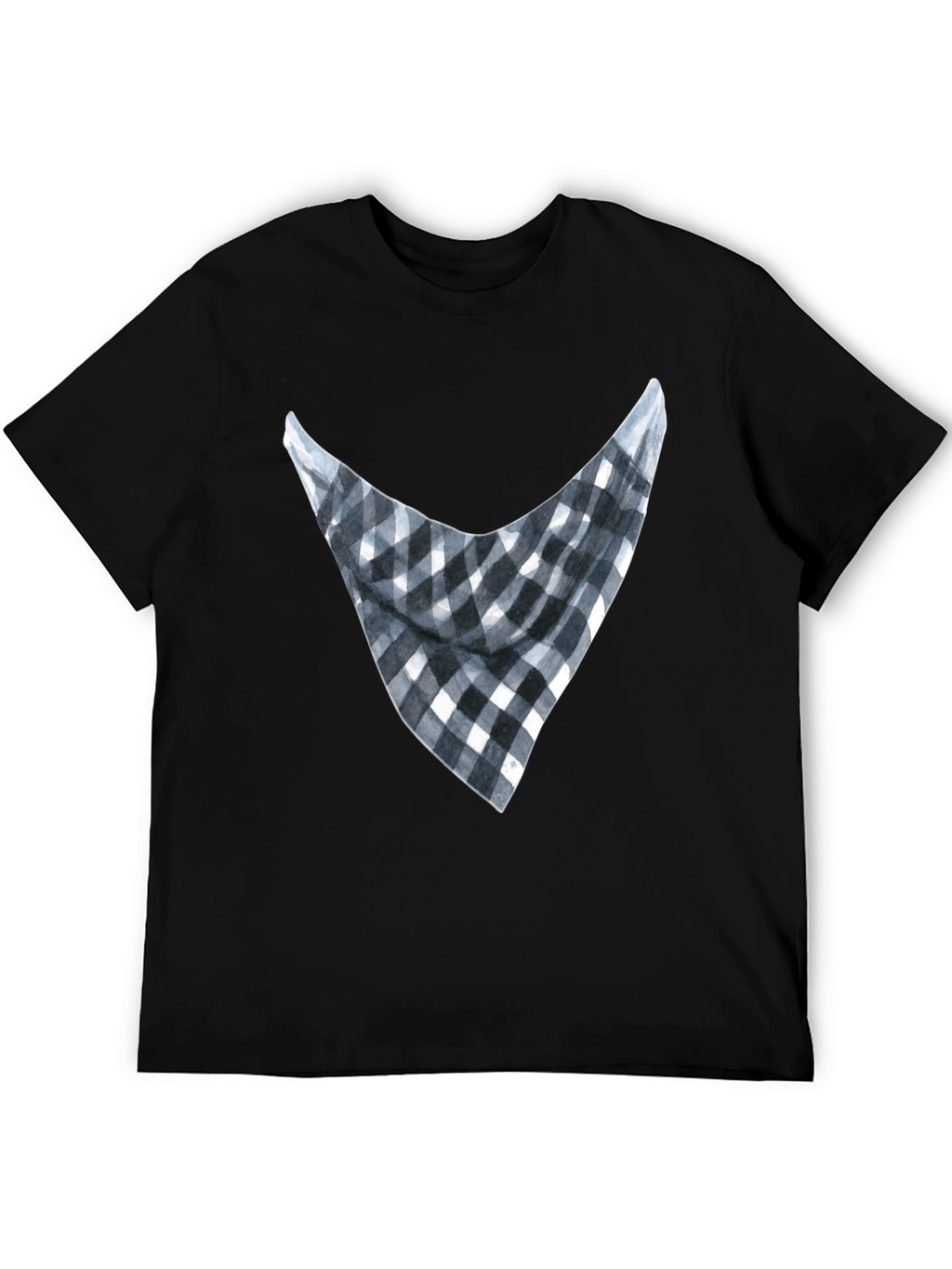Bandana Print Graphic Tee - Casual Style