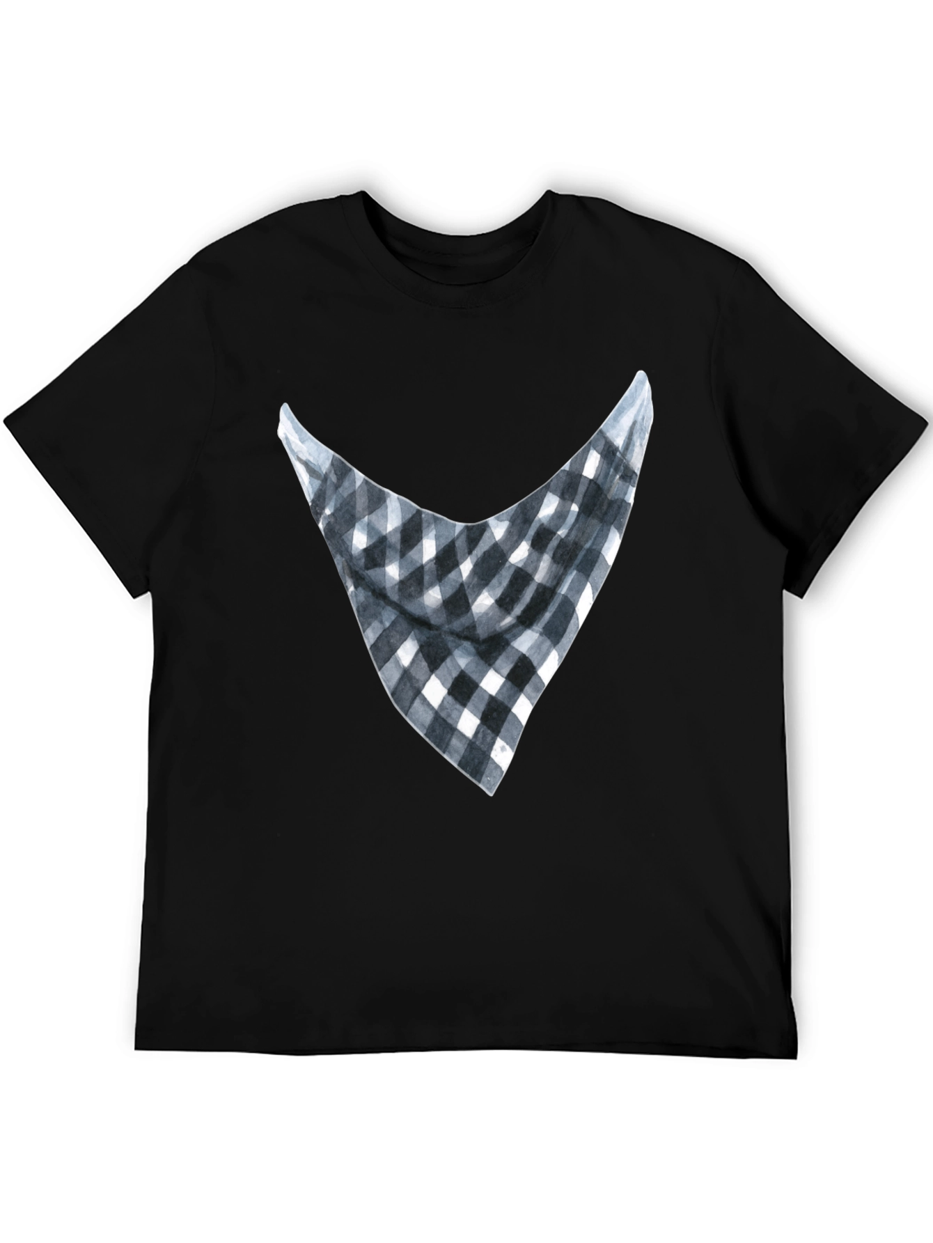 Bandana Print Graphic Tee - Casual Style