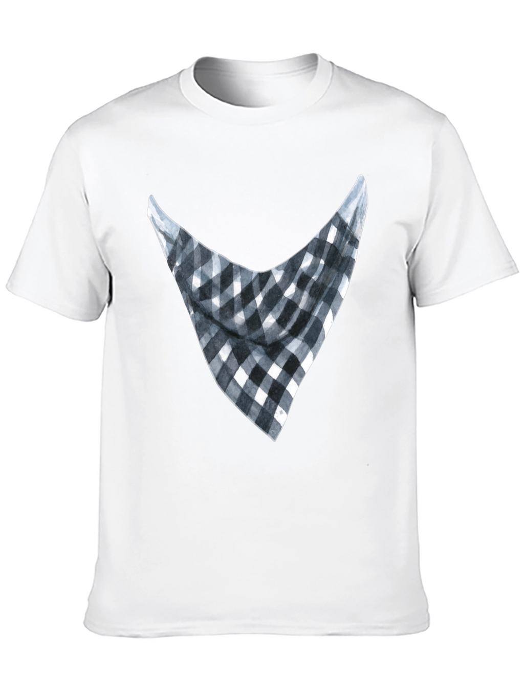 Bandana Print Graphic Tee - Casual Style