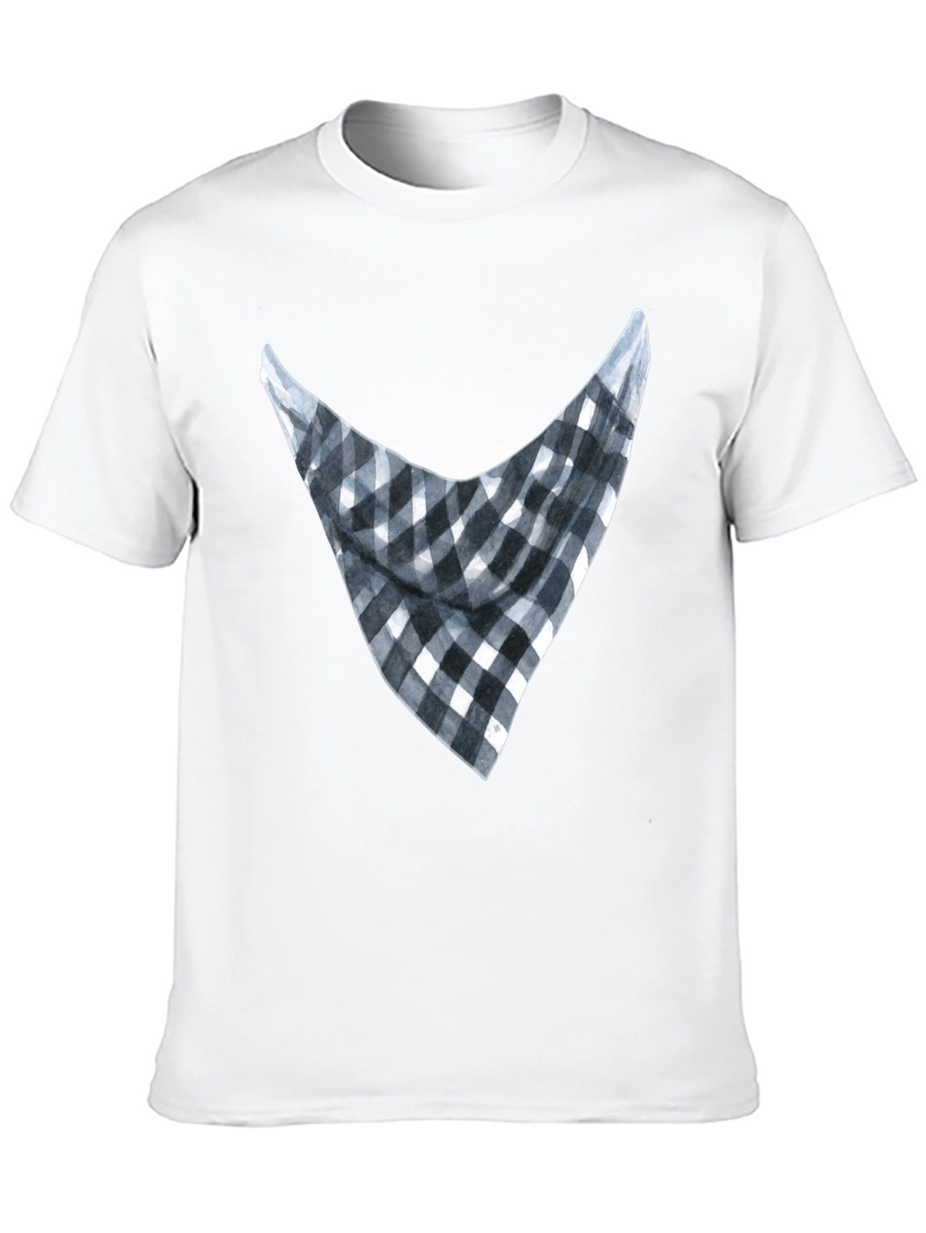 Bandana Print Graphic Tee - Casual Style