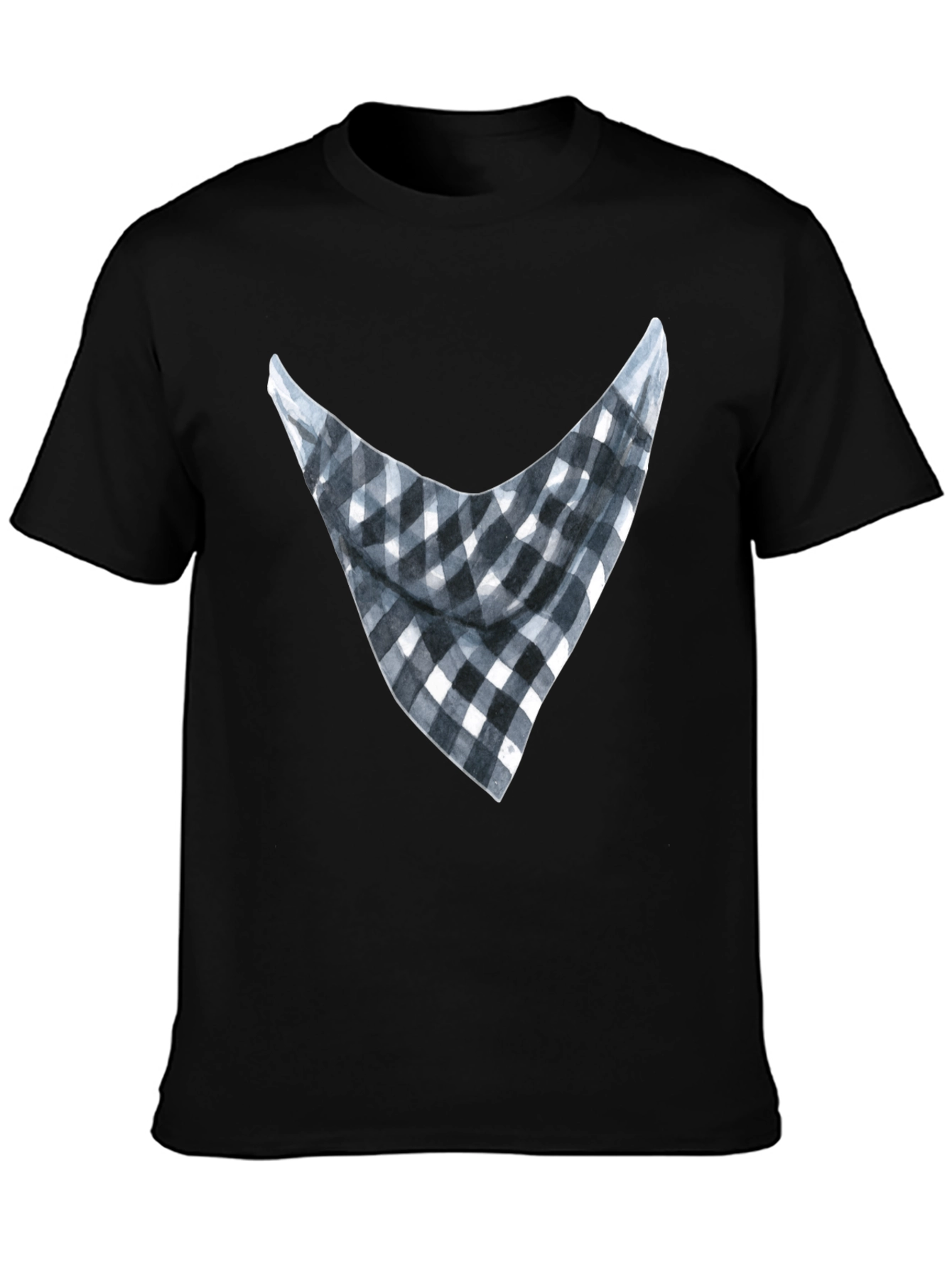Bandana Print Graphic Tee - Casual Style