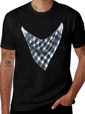 Bandana Print Graphic Tee - Casual Style