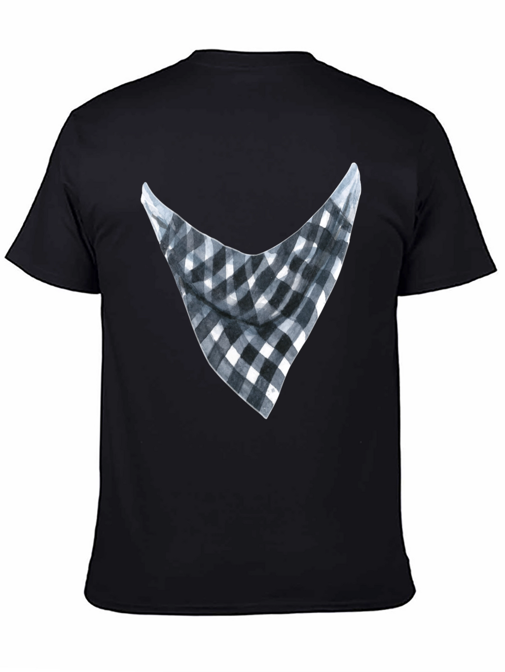 Bandana Print Graphic Tee - Casual Style
