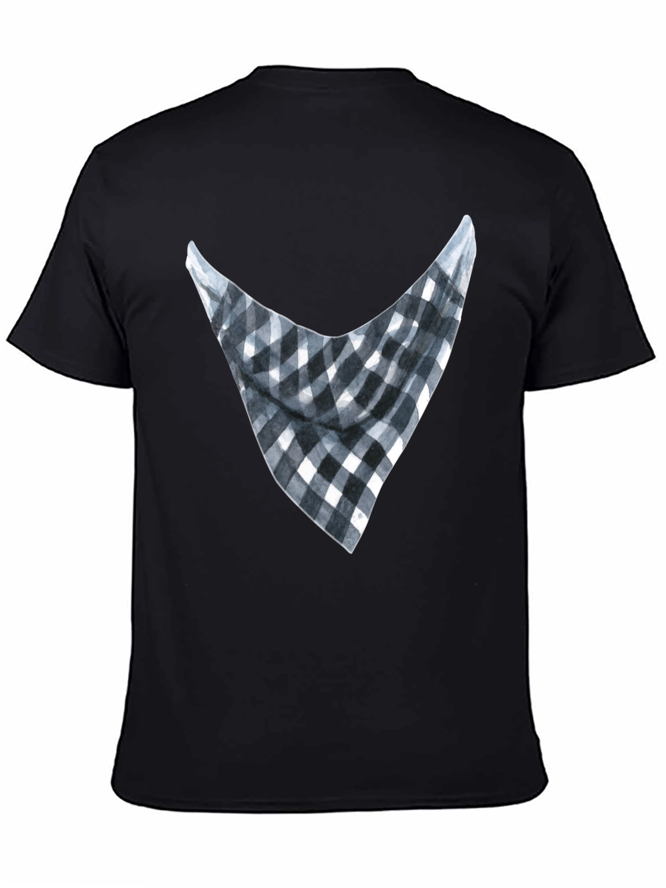 Bandana Print Graphic Tee - Casual Style
