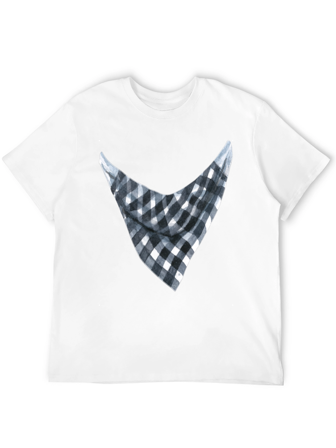Bandana Print Graphic Tee - Casual Style