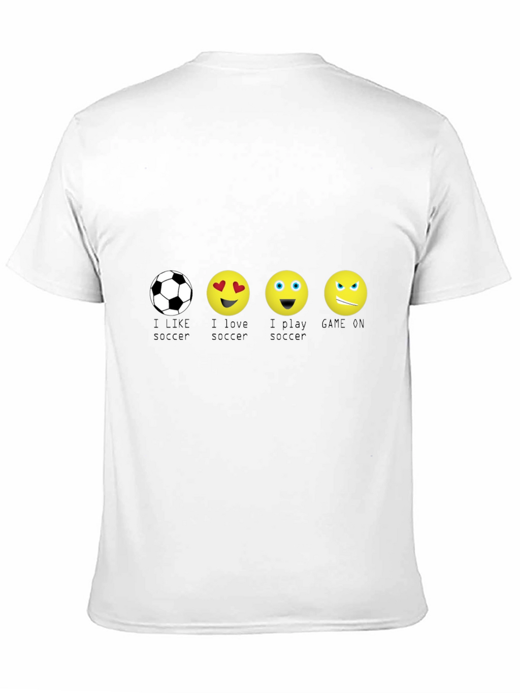 Soccer Emoji Graphic Tee - I Love Soccer T-Shirt