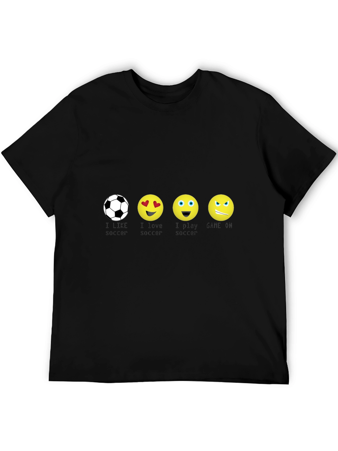 Soccer Emoji Graphic Tee - I Love Soccer T-Shirt