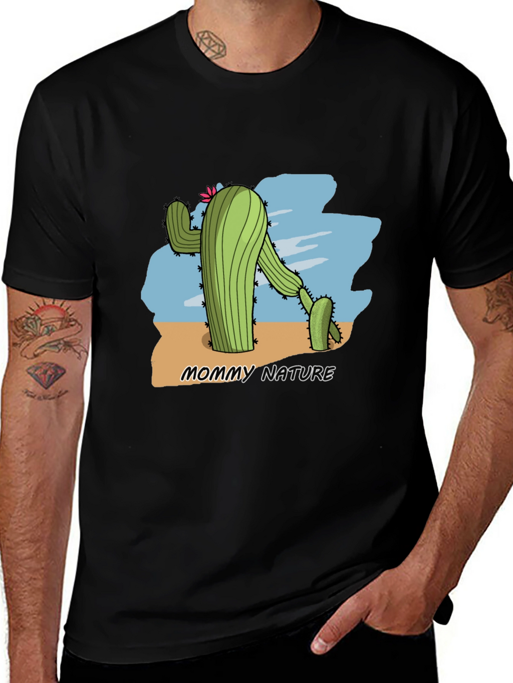 Mommy Nature Cactus Graphic T-Shirt