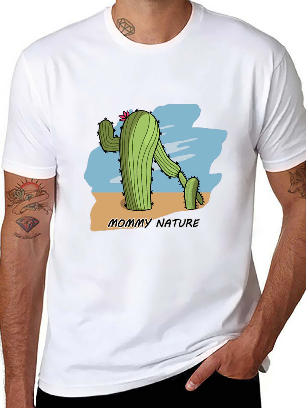 Mommy Nature Cactus Graphic T-Shirt