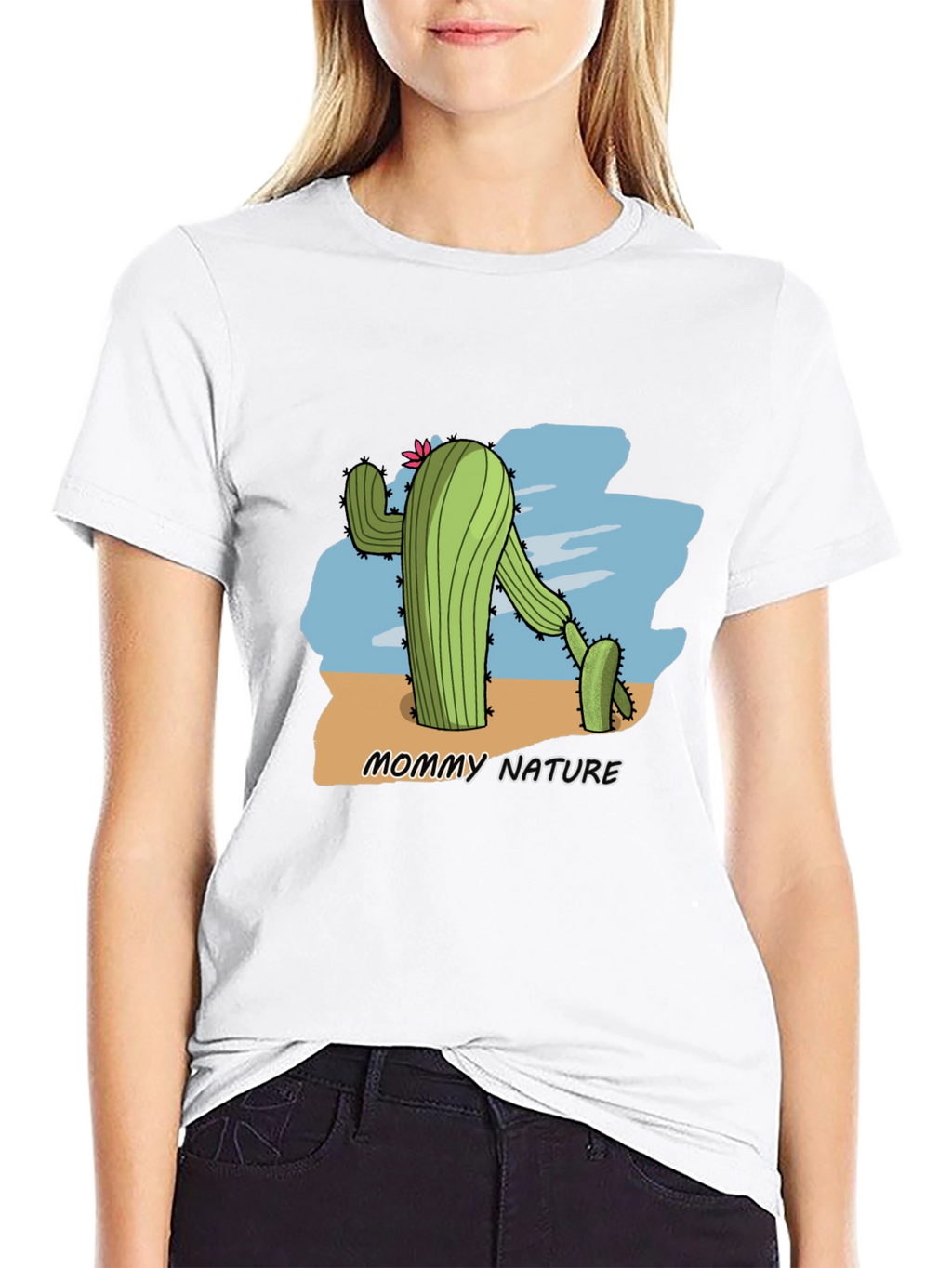 Mommy Nature Cactus Graphic T-Shirt
