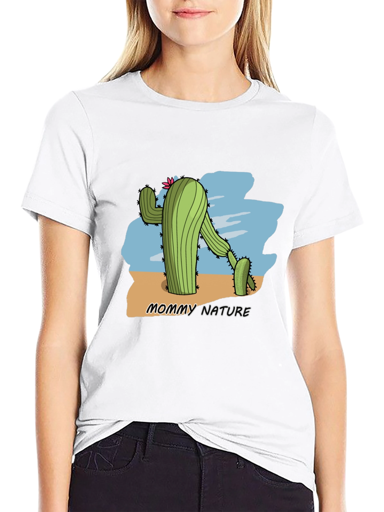 Mommy Nature Cactus Graphic T-Shirt