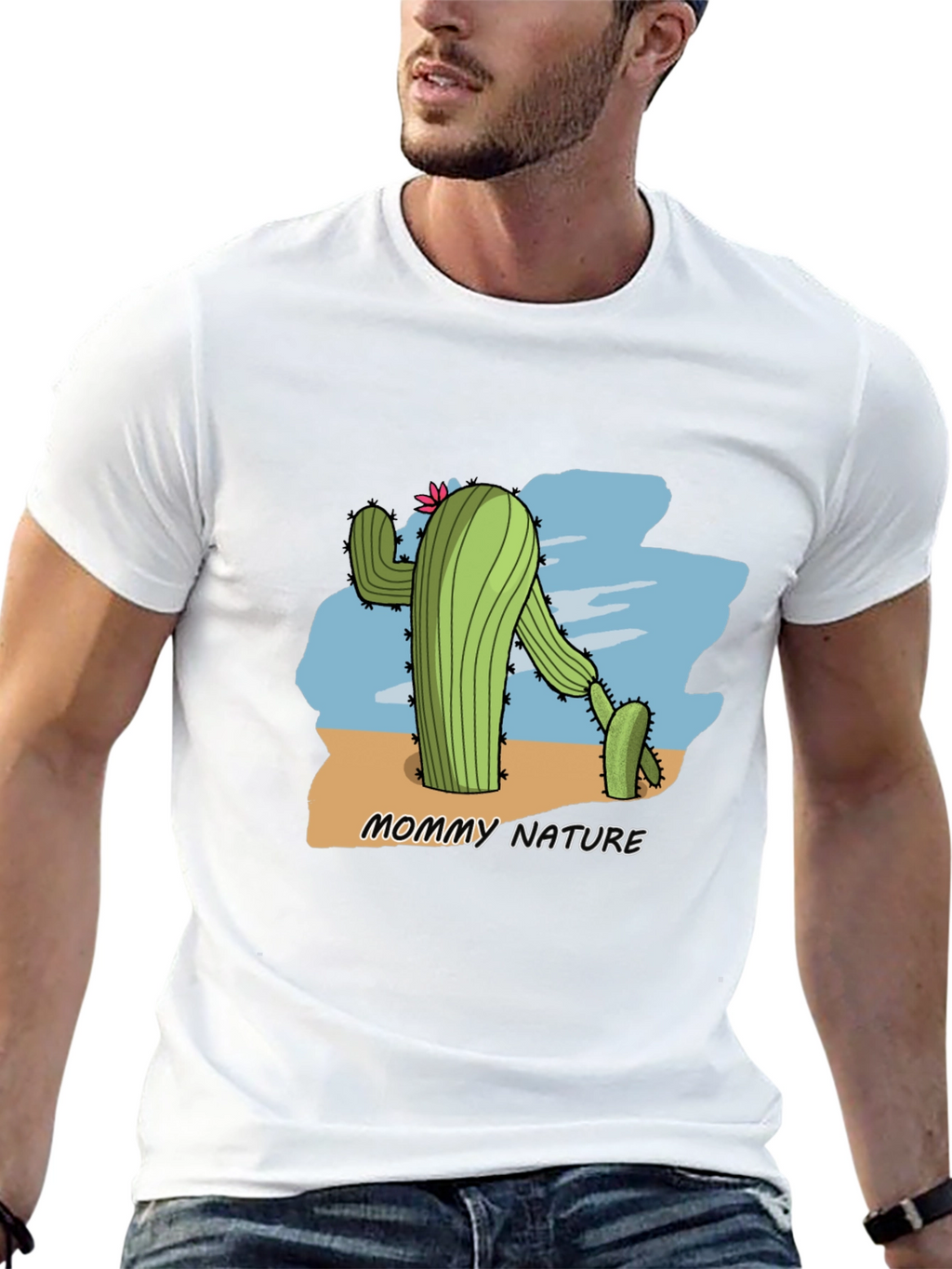 Mommy Nature Cactus Graphic T-Shirt