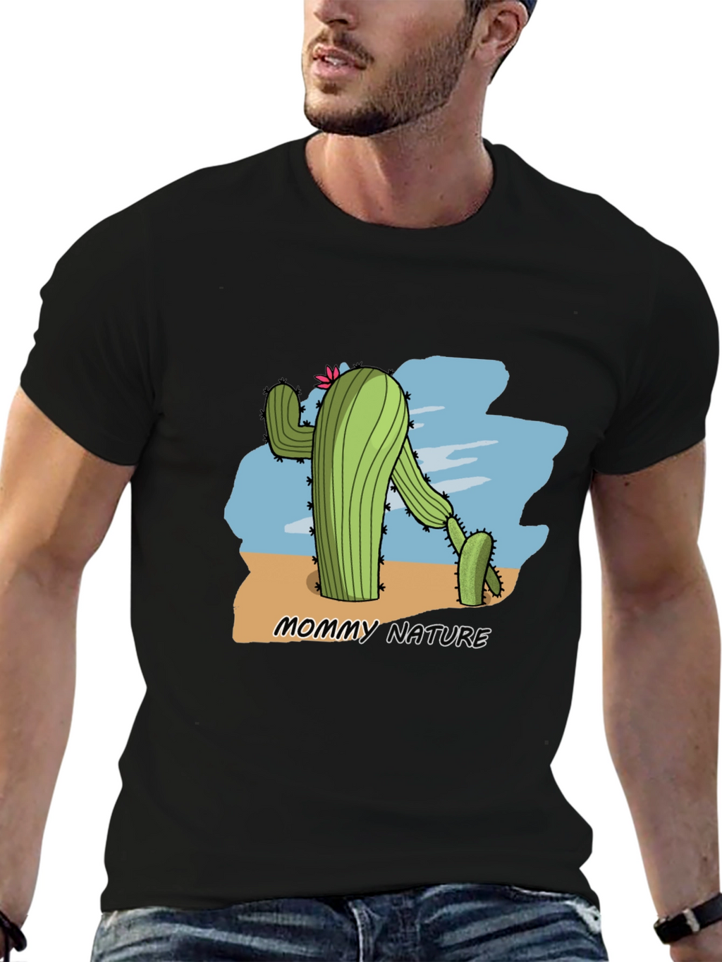 Mommy Nature Cactus Graphic T-Shirt
