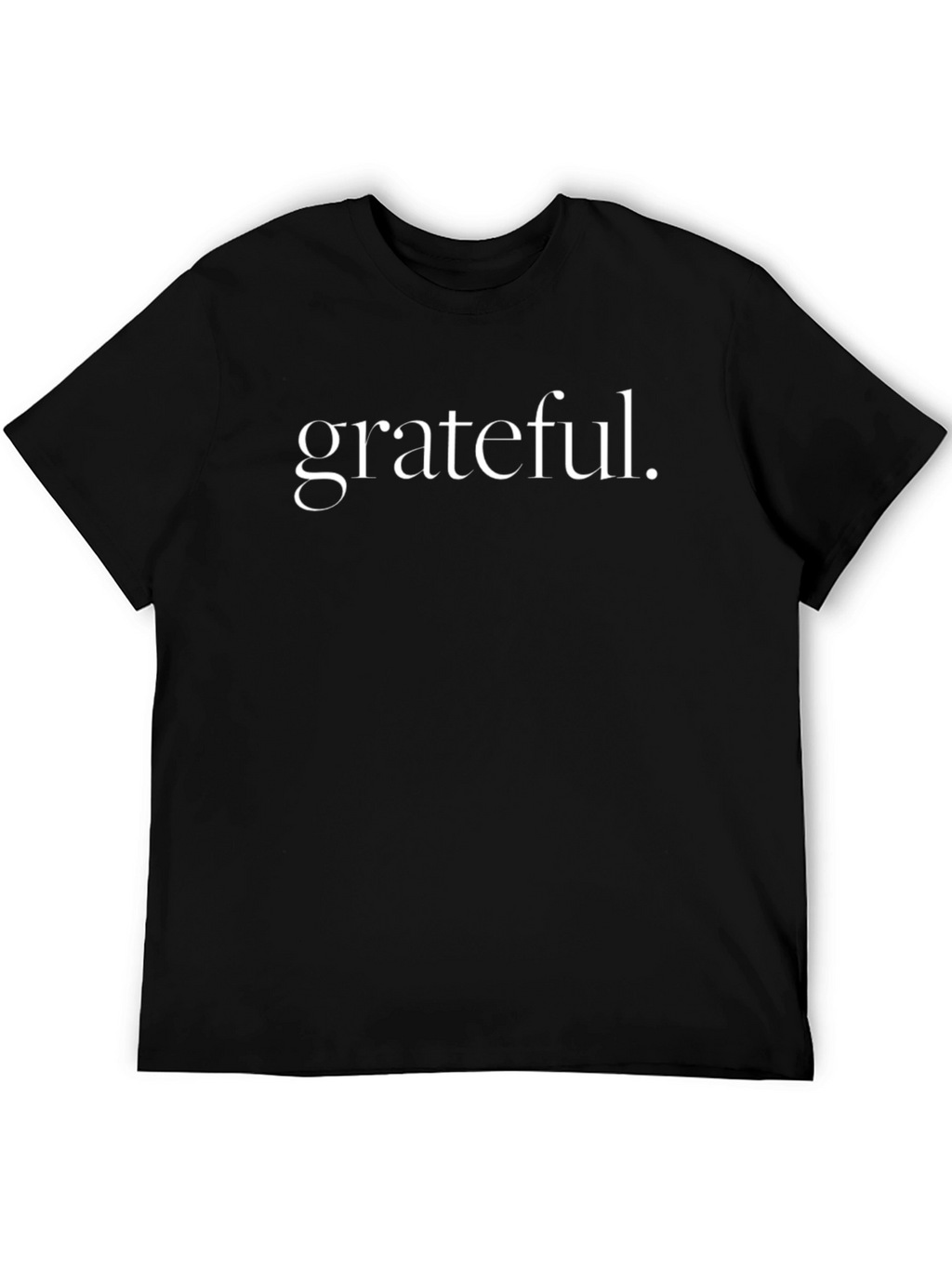 Grateful Graphic Tee - Stylish Black Cotton T-Shirt