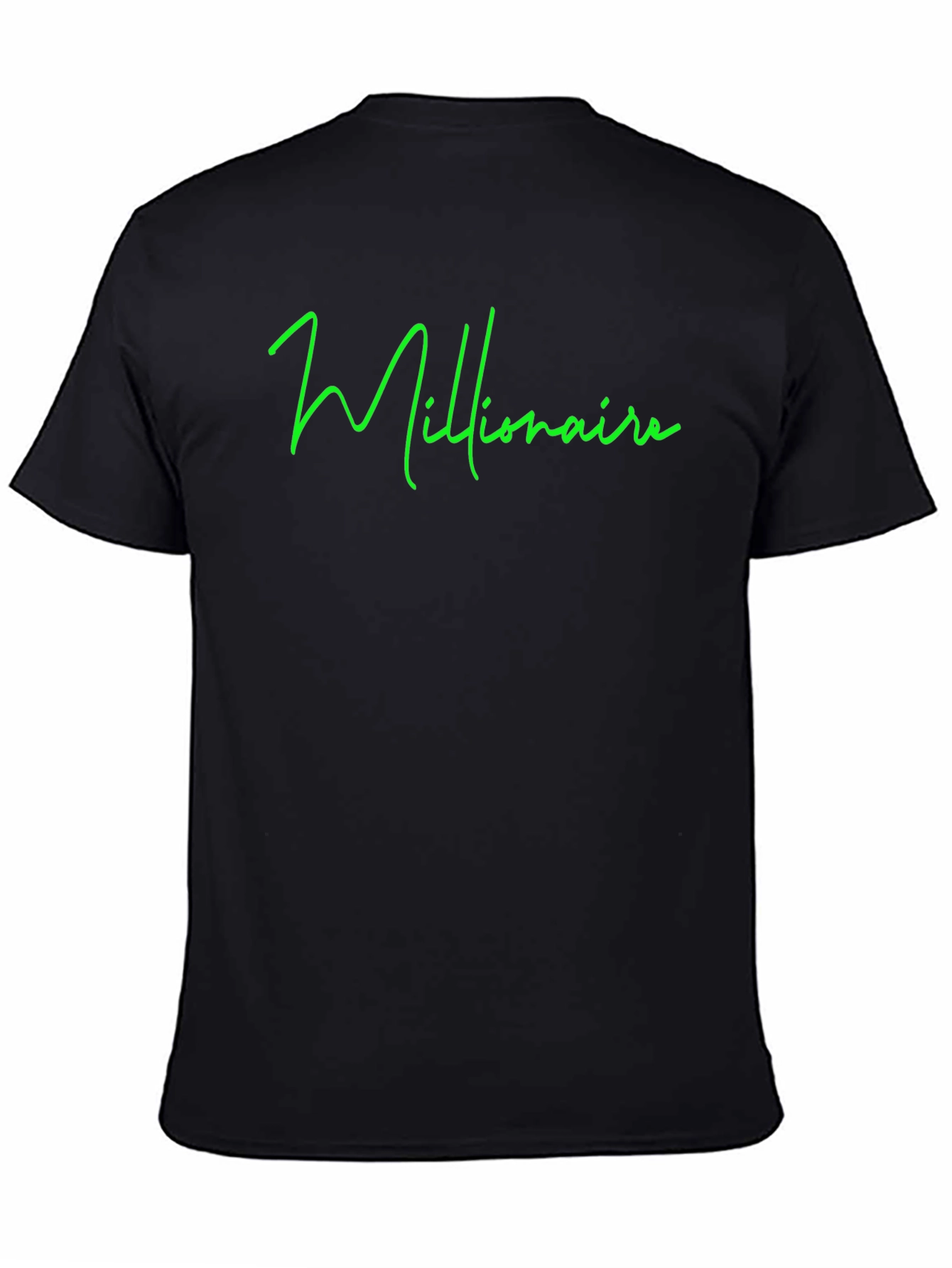 Millionaire Black T-Shirt - Statement Tee
