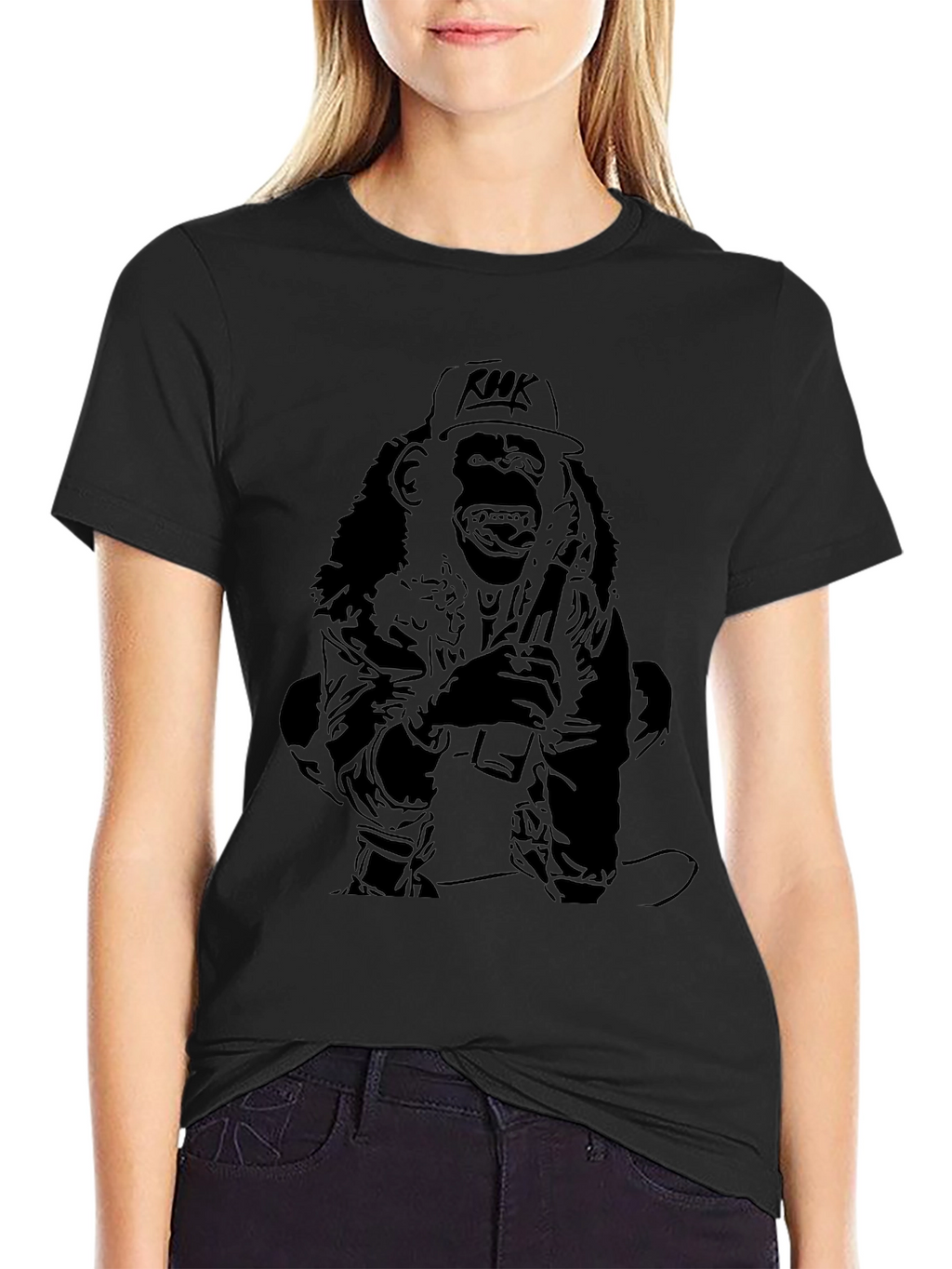 Graphic Tee - Cool Ape in Hat