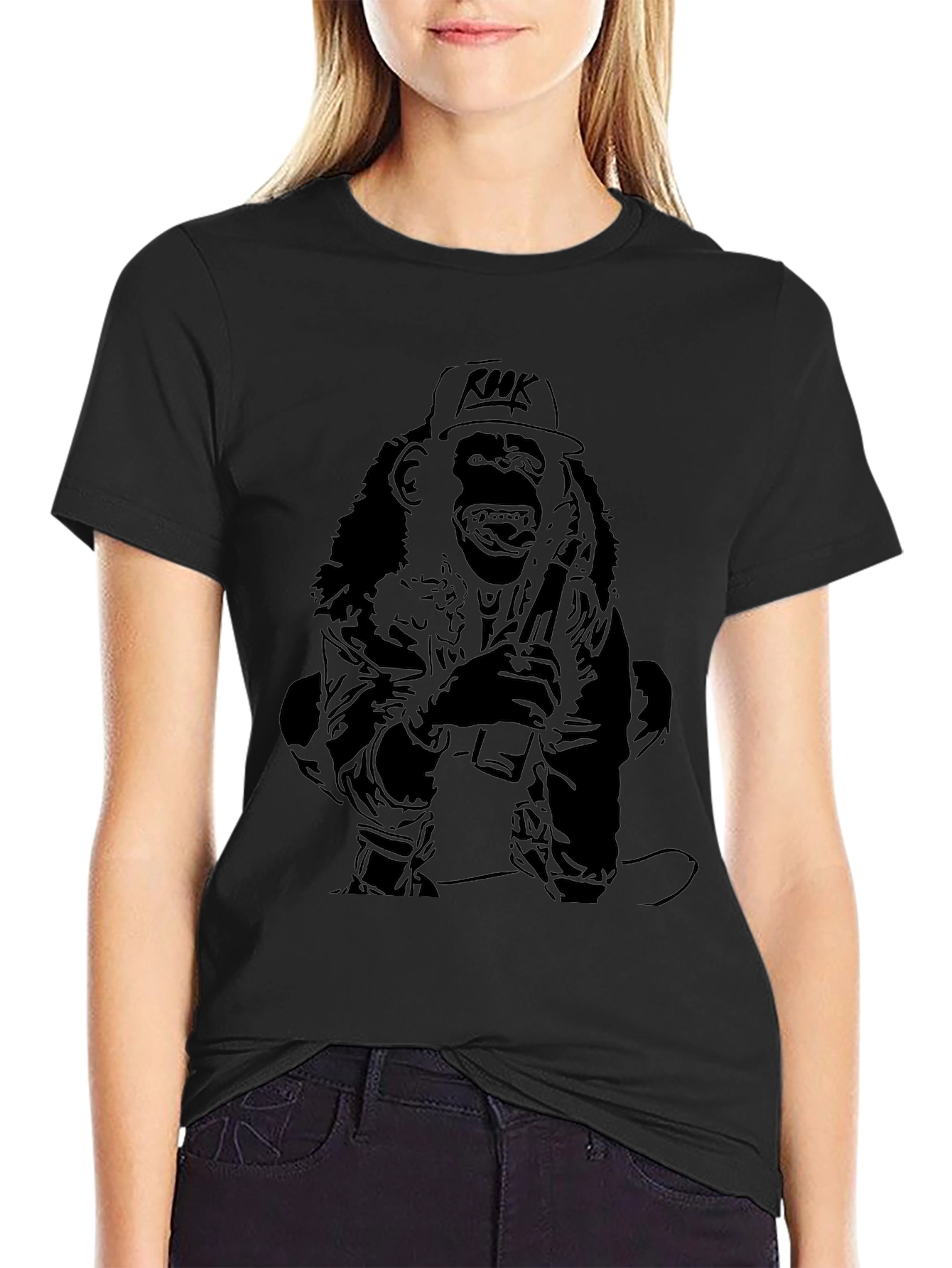 Graphic Tee - Cool Ape in Hat