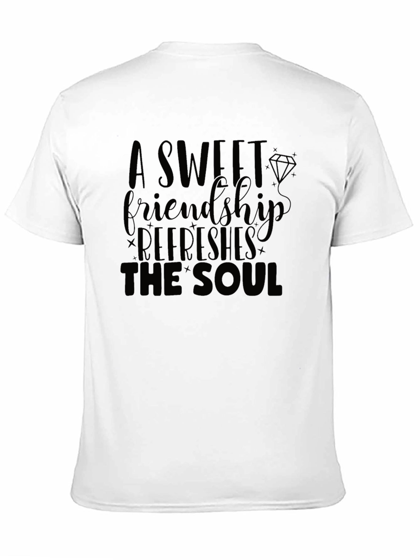 Friendship Refreshes the Soul Black T-Shirt