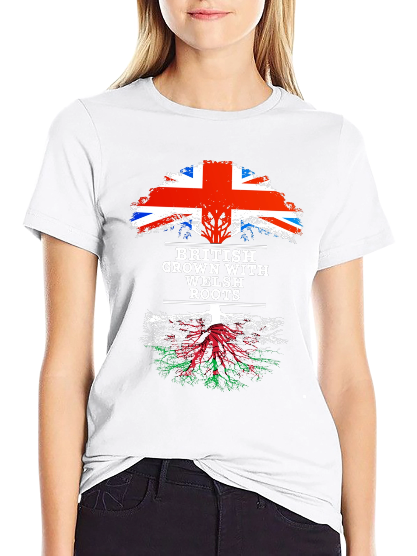 British Grown with Welsh Roots T-Shirt