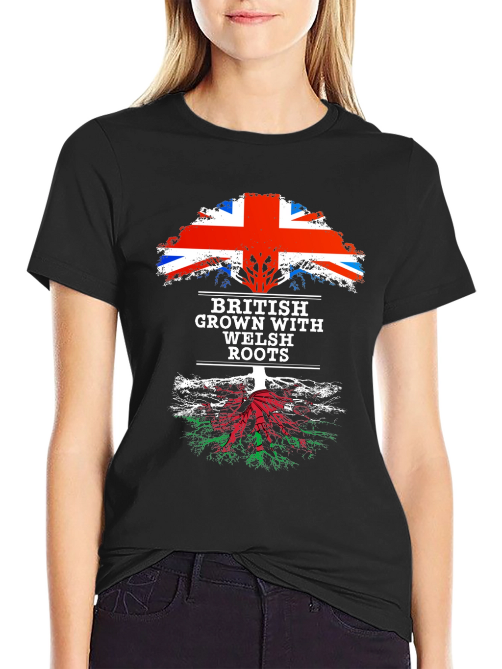 British Grown with Welsh Roots T-Shirt