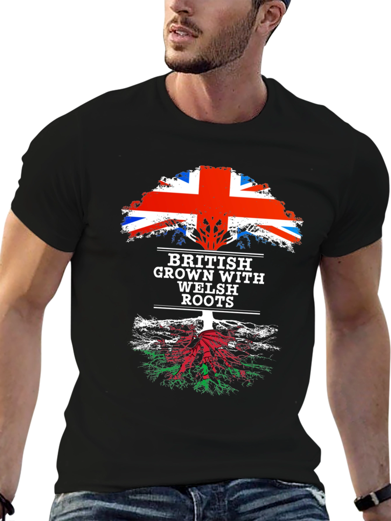 British Grown with Welsh Roots T-Shirt