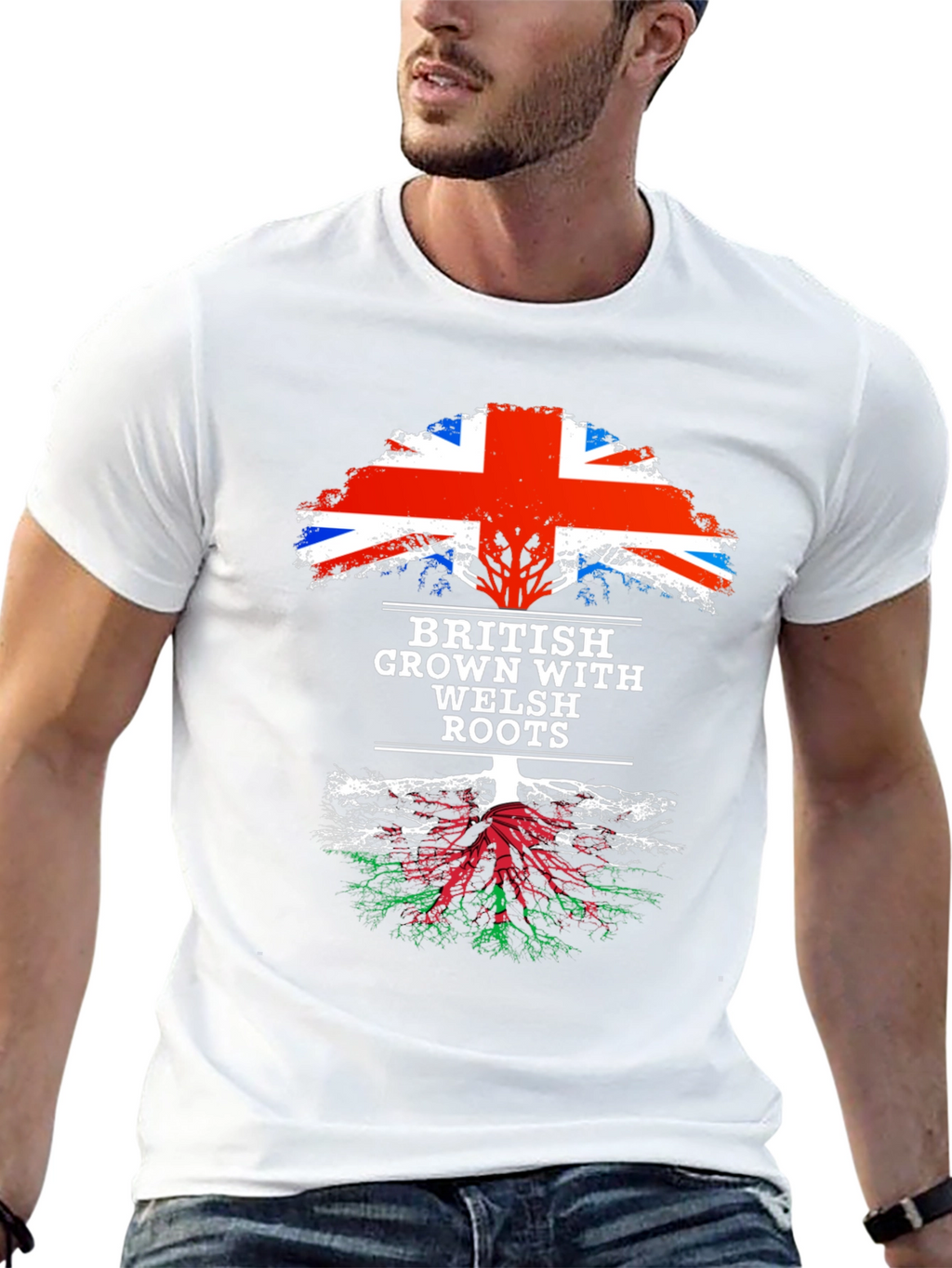 British Grown with Welsh Roots T-Shirt
