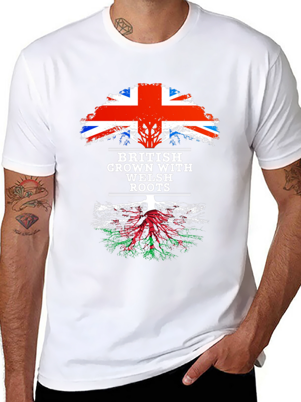 British Grown with Welsh Roots T-Shirt