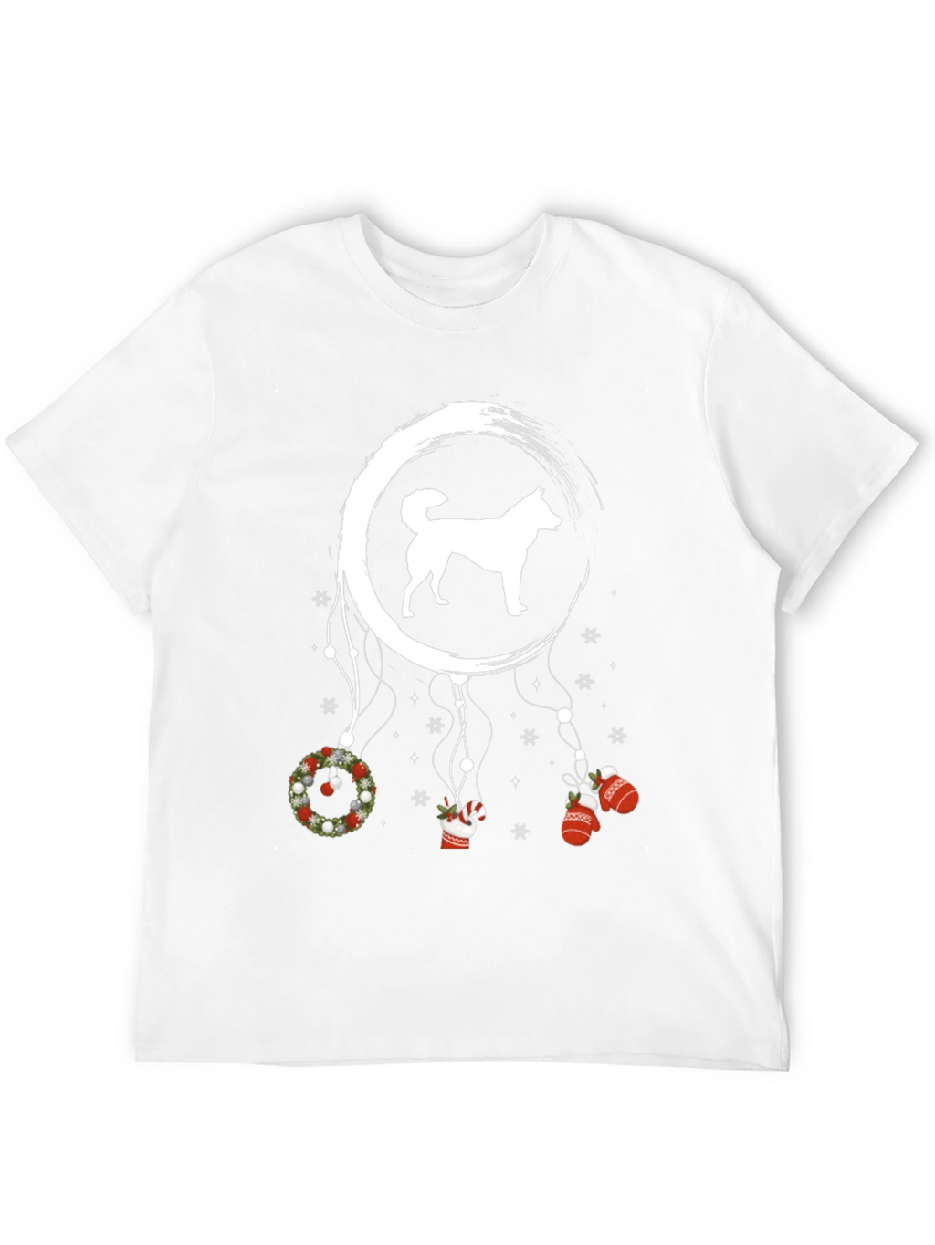 Festive Dog Dreamcatcher Graphic Tee