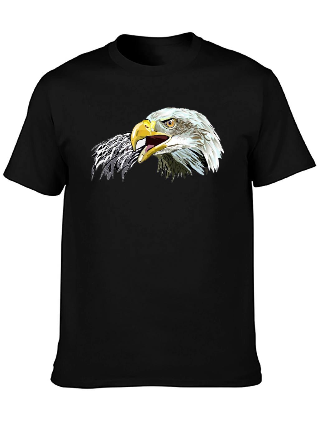 Eagle Graphic Black T-Shirt - Mens Bold Design