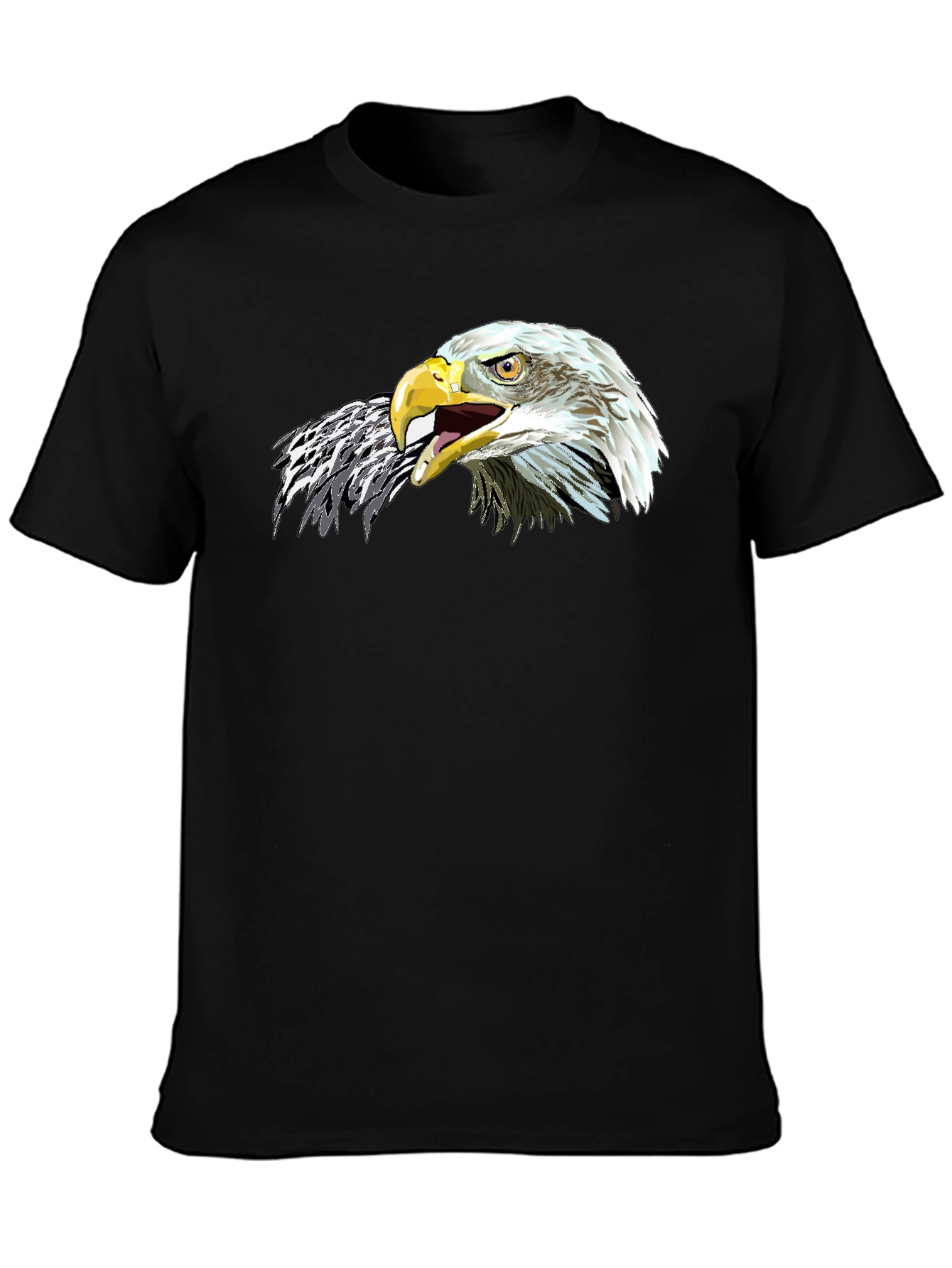 Eagle Graphic Black T-Shirt - Mens Bold Design