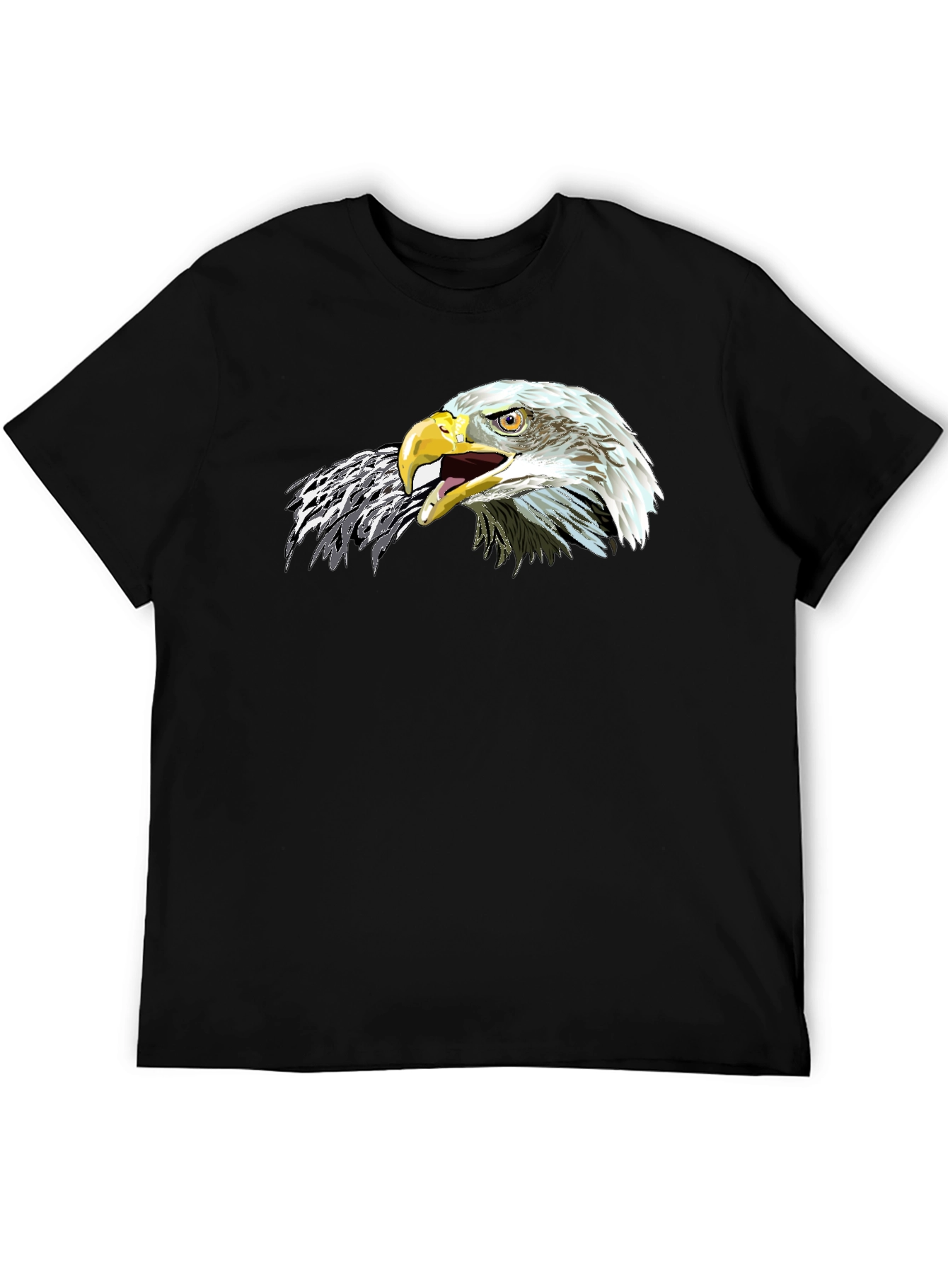 Eagle Graphic Black T-Shirt - Mens Bold Design
