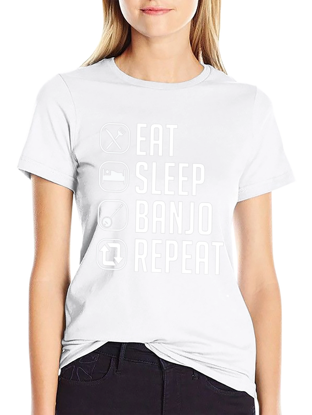 Eat Sleep Banjo Repeat Graphic Tee