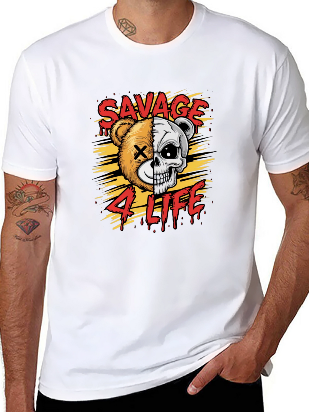 Savage 4 Life Graphic Print T-Shirt