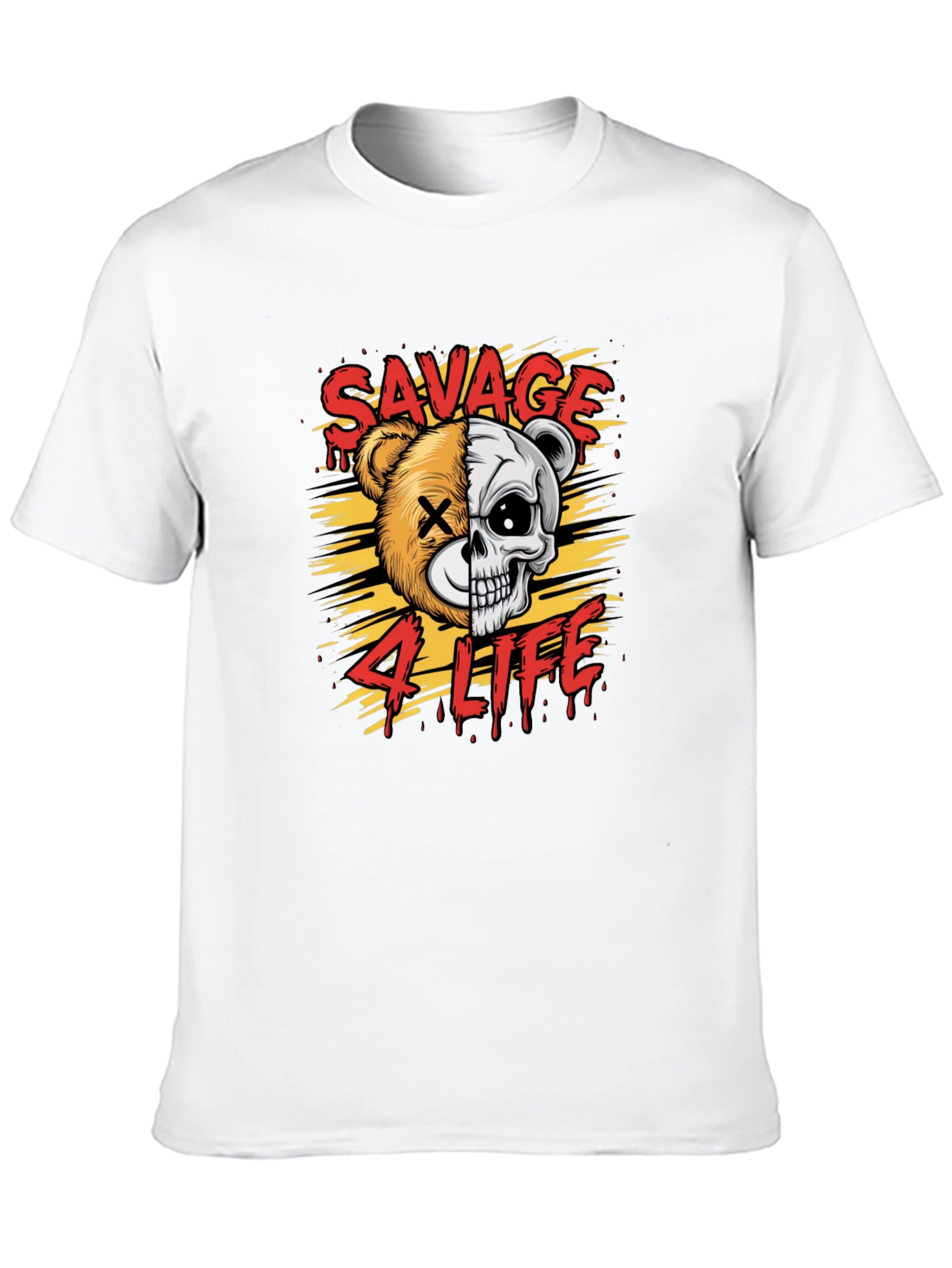 Savage 4 Life Graphic Print T-Shirt